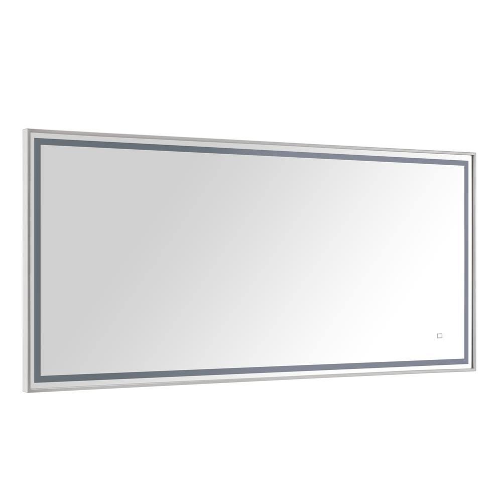 Rectangular Stainless Steel LED Bathroom Vanity Mirror