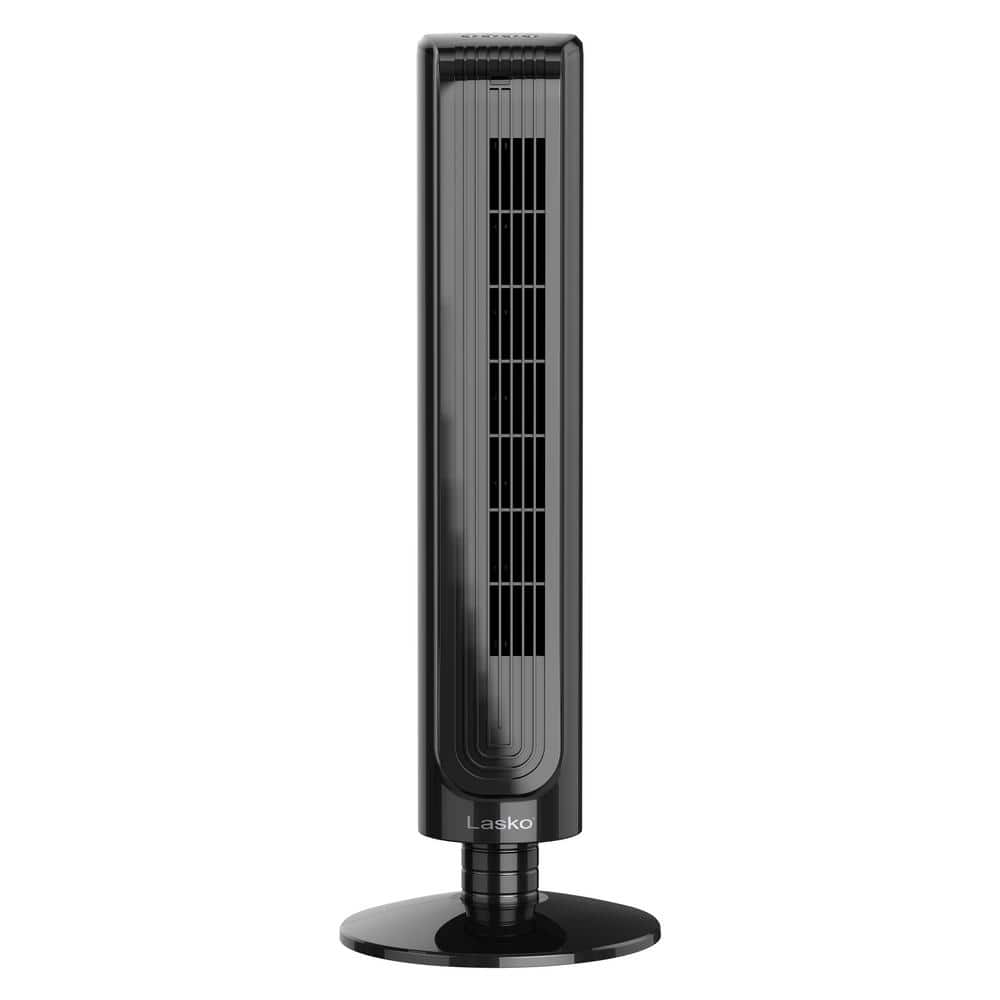 Lasko 32" Black Oscillating Tower Fan with Remote Control