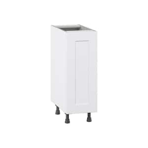 Wallace Painted Warm White Shaker Assembled Base Kitchen Cabinet with Full Height Door 12 in. W x 34.5 in. H x 24 in. D