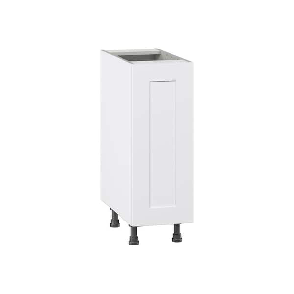 Roseland 12 in. W x 24 in. D x 34.5 in. H Assembled Shaker Full Height Door Base Kitchen Cabinet in Warm White