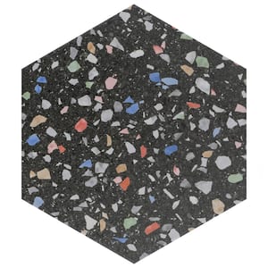 Venice Hex Colors Dark 8-5/8 in. x 9-7/8 in. Porcelain Floor and Wall Tile (11.5 sq. ft./Case)