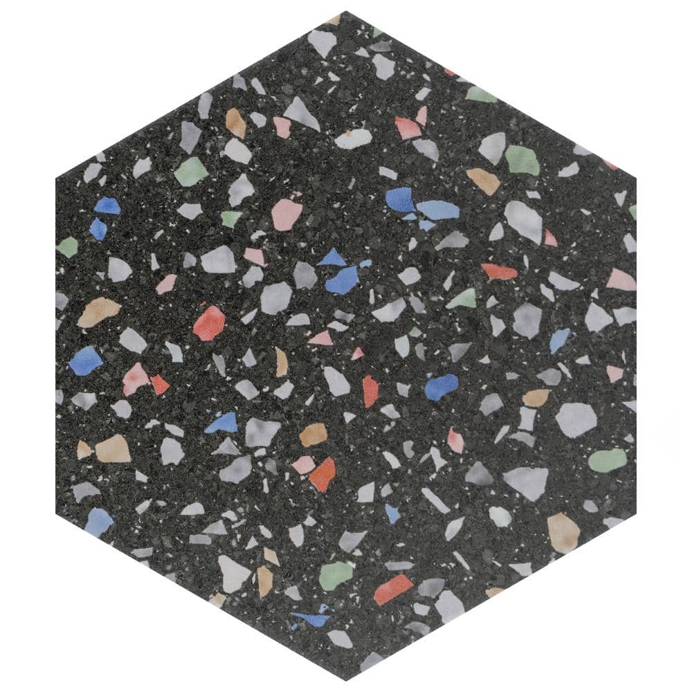 Venice Hex Colors Dark 8-5/8 in. x 9-7/8 in. Porcelain Floor and Wall Take Home Tile Sample price history on PriceWatchPro