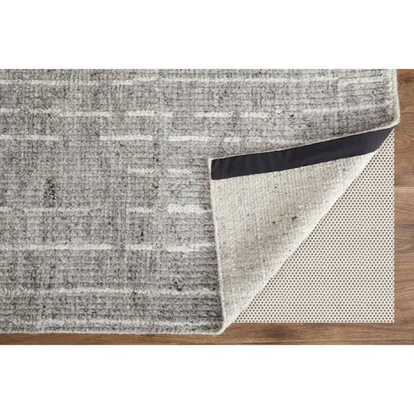 Gray, Ivory Plaid 8 ft. x 12 ft. Area Rug