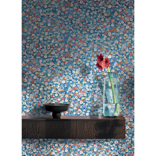 Prato Blue Petite Floral Wallpaper