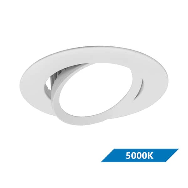 DCG Series 4 in. 5000K White Integrated LED Recessed Gimbal Trim