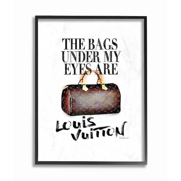 Stupell Industries "Fashion Designer Purse Watercolor Funny Word "by Amanda Greenwood Framed Abstract Wall Art 30 in. x 24 in.