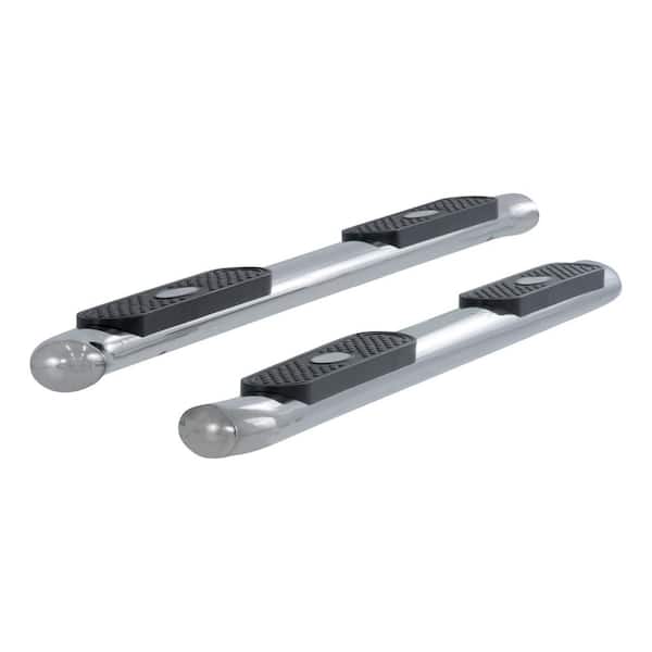 Aries 4-Inch Oval Polished Stainless Steel Nerf Bars, Select Chevrolet Traverse, GMC Acadia