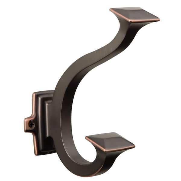 HICKORY HARDWARE Bungalow Oil-Rubbed Bronze Highlighted Hook