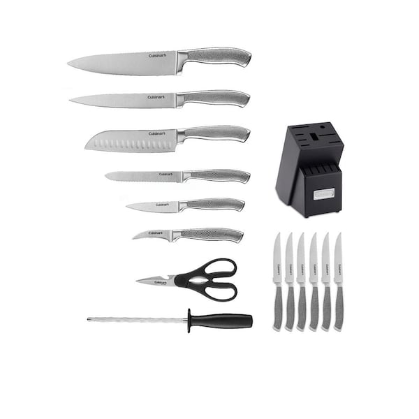 Cuisinart 17-Piece Artiste Collection Cutlery Knife Block Set Stainless Steel