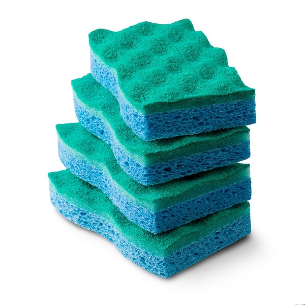 O-Cedar Scrub Sponge, Multi-Use, 4 Pack - 4 sponges