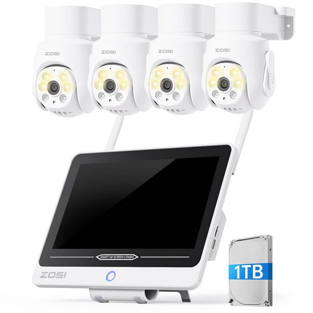 その他 wifi air ZOSI 8-Channel 5MP Wi-Fi 6 1TB NVR Security Camera System with 4