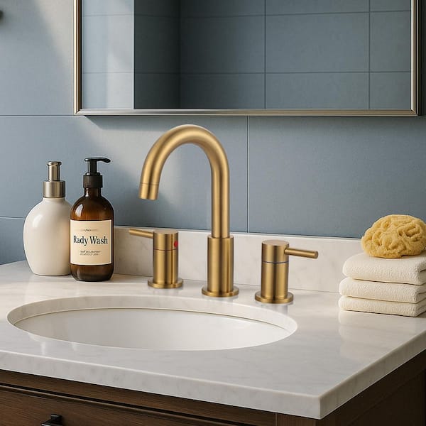KOHLER Setra 8 in. Widespread Double Handle Bathroom Faucet in