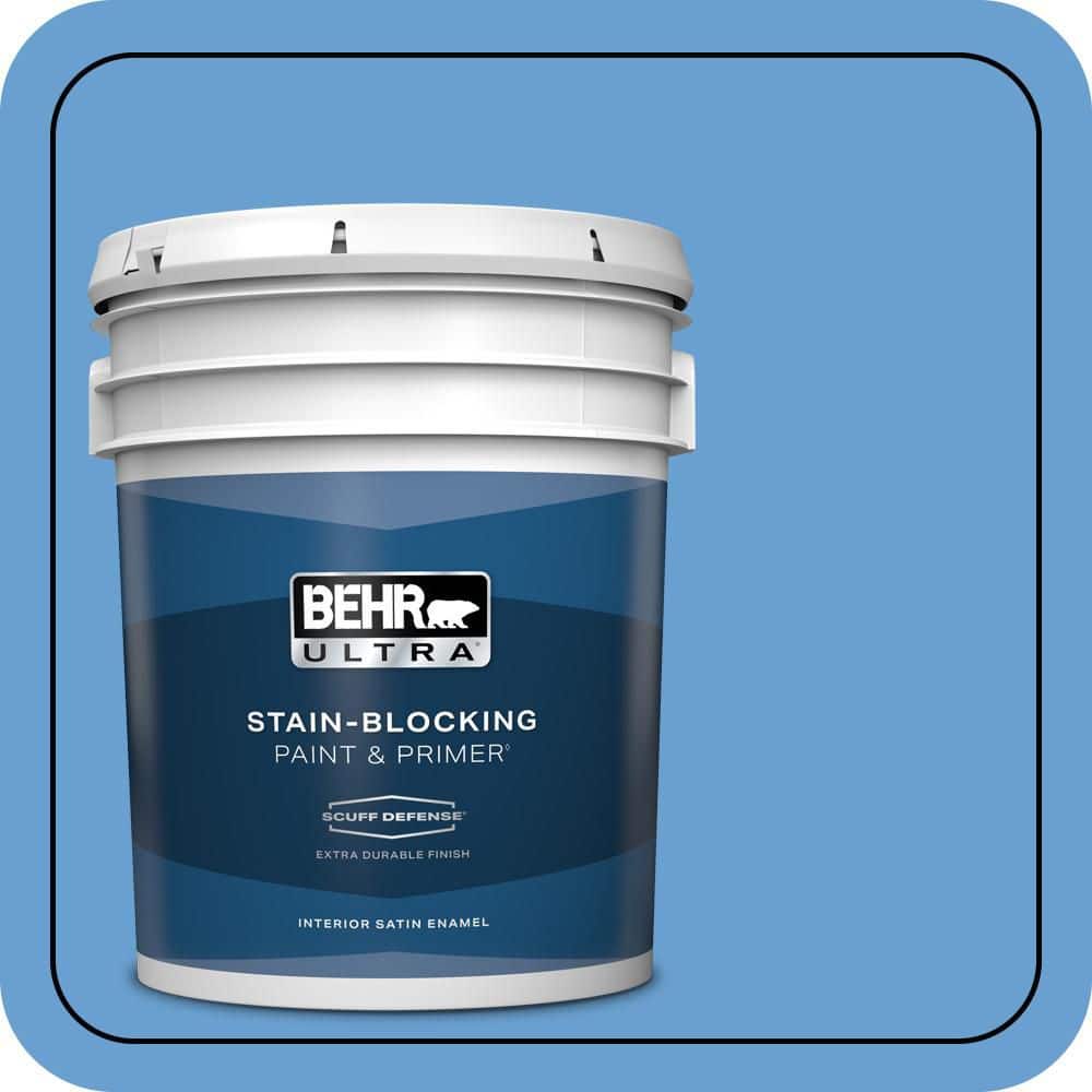 5 gal. #P520-4 Cornflower Extra Durable Satin Enamel Interior Paint & Primer product image for price tracking