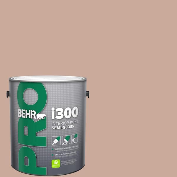 BEHR PRO 1 gal. #ICC-97 Powdered Allspice Semi-Gloss Interior Paint