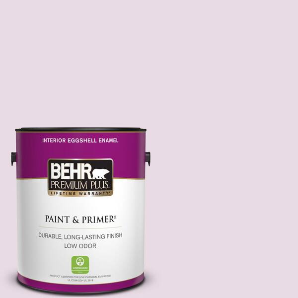 BEHR PREMIUM PLUS 1 gal. #M110-1 Twinkled Pink Eggshell Enamel Low Odor Interior Paint & Primer