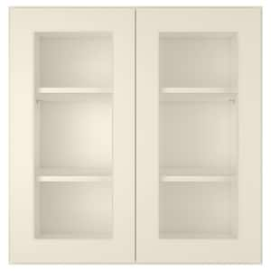 30 in. W X 12 in. D X 30 in. H in Antique White Plywood Ready to Assemble Wall Kitchen Cabinet with 2-Doors 3-Shelves