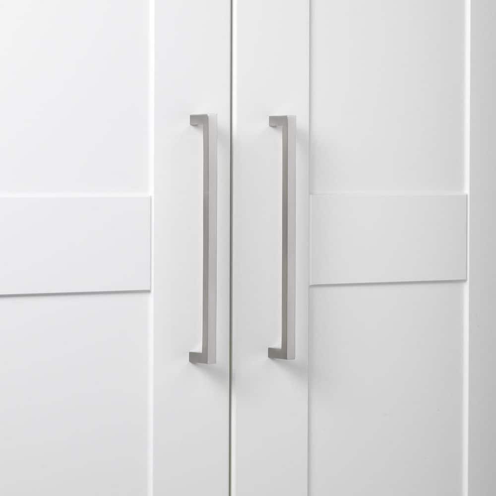 Satin Nickel 7.56" Modern Bar Cabinet Pull