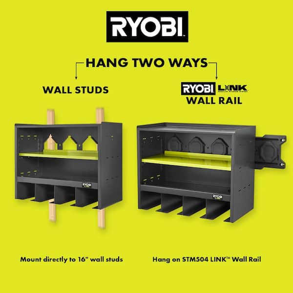 LINK Open Tool Organizer Cabinet with LINK Accessory Rail (2-Pack)