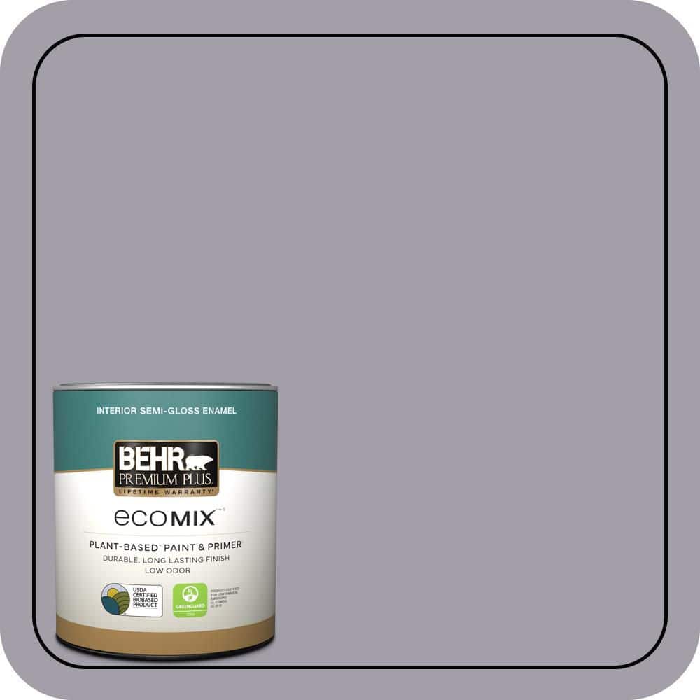 1 qt. #N550-4 Ashberry Semi-Gloss Enamel EcoMix Plant-Based Interior Paint & Primer price history on PriceWatchPro