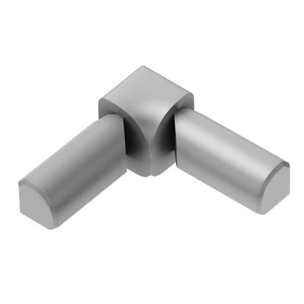 Schluter Rondec Satin Anodized Aluminum 1/2 in. x 1 in. Metal 90 Degree Double-Leg Inside Corner