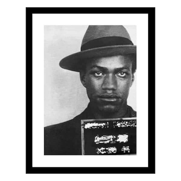 VENICE BEACH Collections Malcolm X 1944 Mugshot by Unknown 1 Piece Framed Graphic Print Abstract Poster Art Print 18 in. x 14 in.
