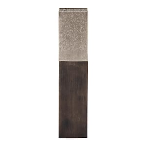 Brown Mango Wood Handmade Laser Cut Metal Decorative Candle Lantern