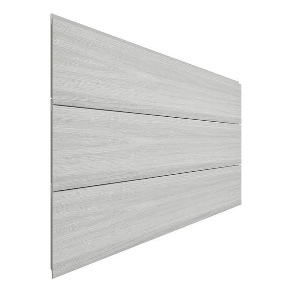NewTechWood All Weather System 5.5 in. x 192 in. Composite Siding in Icelandic Smoke White