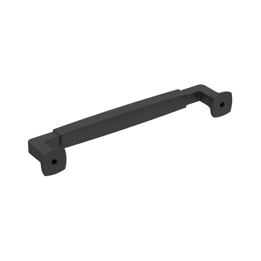 Matte Black Zinc Cabinet and Drawer Pull with Mounting Hardware