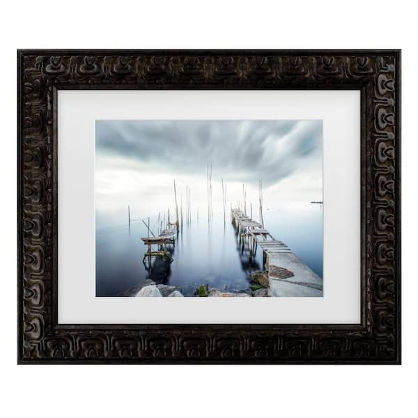 Nuno Araujo Crossing Of the Future Matted Framed Photography Wall Art 14.5 in. H x 23.5 in. W