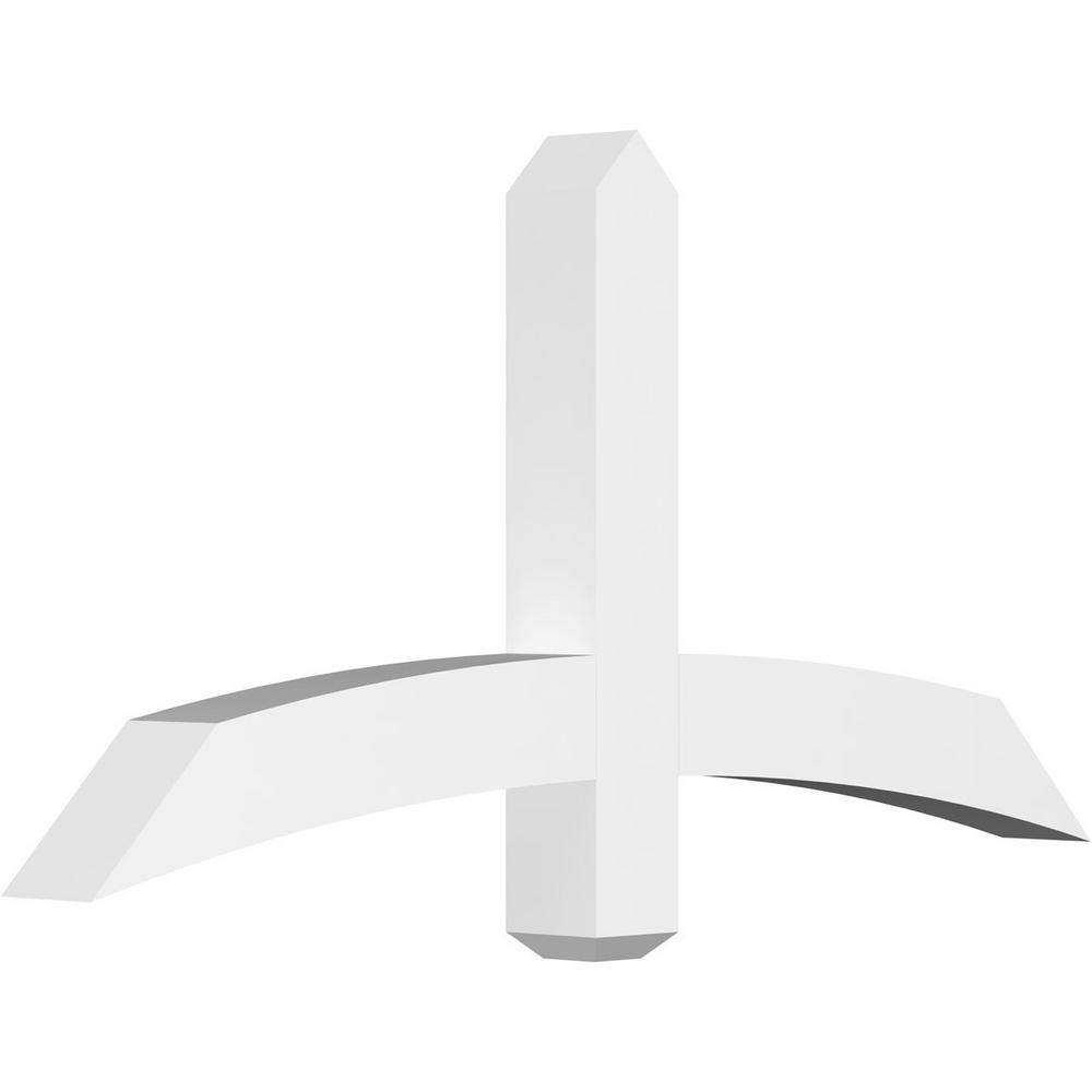 48 in. W x 24 in. H x 4 in. D x 4 in. F, 12/12 Pitch, Bellingham Signature Urethane Gable Bracket, Primed Tan price history on PriceWatchPro