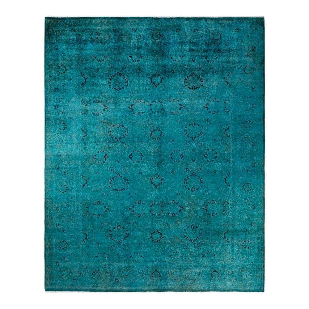 solo-rugs-one-of-a-kind-contemporary-green-8-ft-x-10-ft-hand-knotted