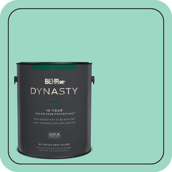 BEHR DYNASTY 1 gal. Home Decorators Collection #HDC-SP16-07 Isabellas Aqua Semi-Gloss Exterior Stain-Blocking Paint & Primer