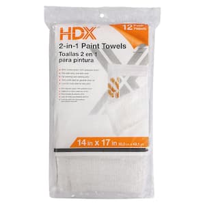 12-Count 14 in. x 17 in. 2-in-1 Paint Towels (4-Pack)