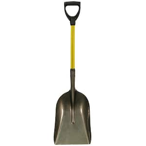 27 in. Classic Fiberglass Eastern Scoop Shovel with Heavy-Duty Steel Blade and D-Grip Handle (6-Pack)