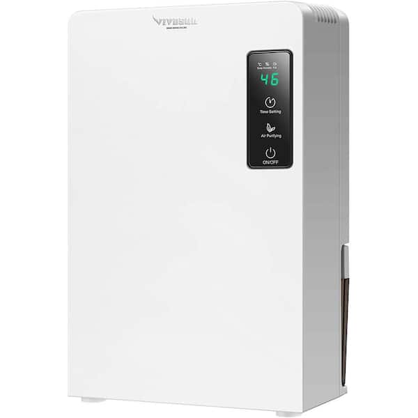  BLACK+DECKER 1500 Sq. Ft. Dehumidifier for Medium to Large  Spaces and Basements, Energy Star Certified, BD22MWSA , White