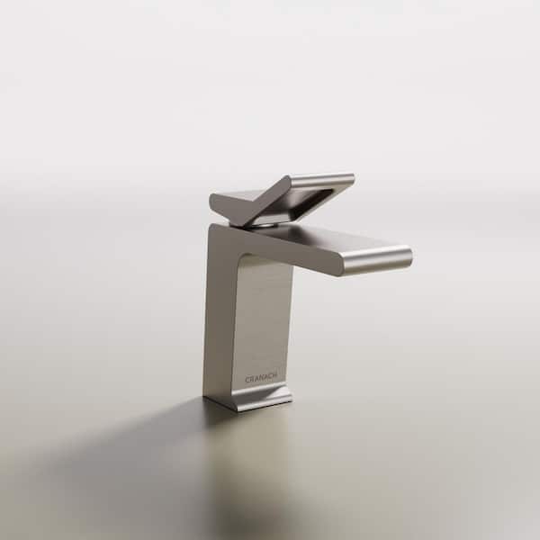 FARNE Single-Hole Single-Handle Bathroom Faucet in Brushed Nickel