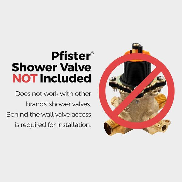 Pfister Avalon Tub & Shower Valve Trim - Chrome Single Handle Pressure Balancing Trim Kit