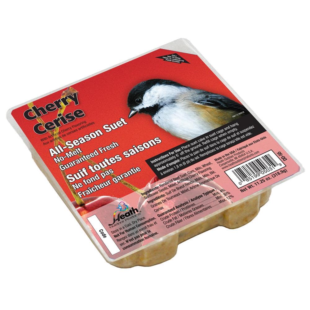 11.25 oz. Cherry High Energy Suet Cake (12 Pack) -  Heath Outdoor Products, DD-55