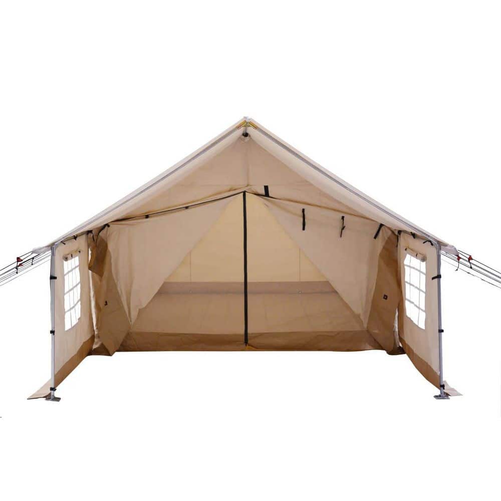 WHITEDUCK Canvas Porch 16 ft. x 20 ft. 14-Person Camping Tent WTCP