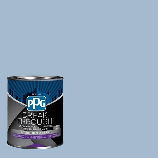 1 qt. PPG1159-3 Heavenly Blue Satin Door, Trim & Cabinet Paint