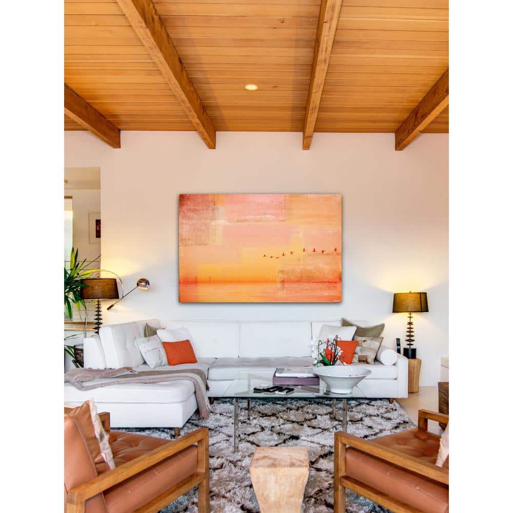 12 in. H x 18 in. W Traveling Birds by Parvez Taj Printed Canvas Wall 