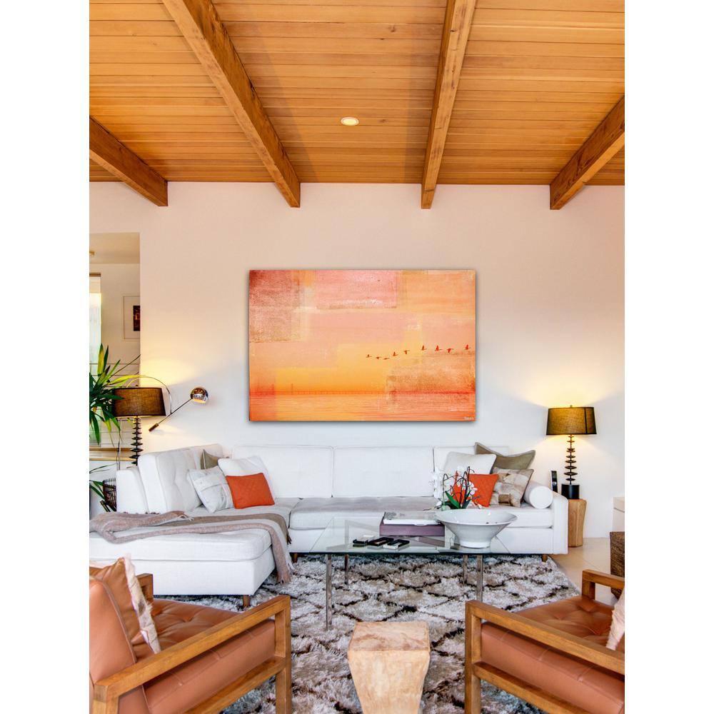 16 in. H x 24 in. W Traveling Birds by Parvez Taj Printed Canvas Wall 