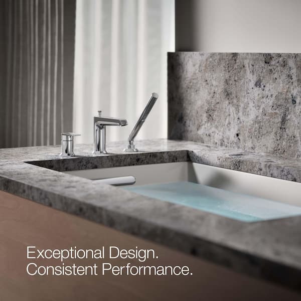 KOHLER Hint Single-Handle Deck-Mount Roman Tub Faucet with Hand