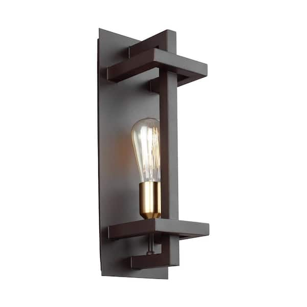 Generation Lighting Finnegan 1-Light New World Bronze Wall Sconce