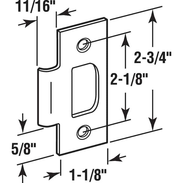 Prime-Line Schlage T-Strike with Screws, Classic Bronze (Single-Pack)