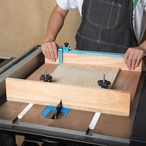 Crosscut Sled Miter Bar 3/4 in. x 3/8 in. x 17 in. and Hold Down Clamp and 3 in. Fence Flip Stop for Table Saw Sled