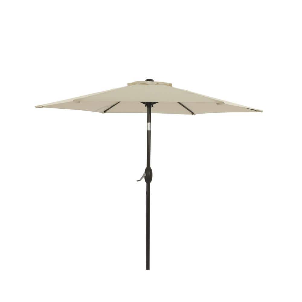 7.5 ft. Polyester Market Patio Umbrella in Beige
