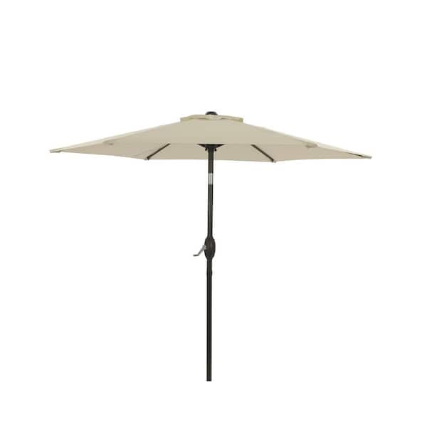 Unbranded 7.5 ft. Polyester Market Patio Umbrella in Beige