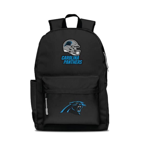 Carolina Panthers 2-Logo 17 in. Black Campus Laptop Backpack