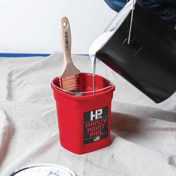 HANDY 1 Qt. Red Paint Bucket 2500 - The Home Depot